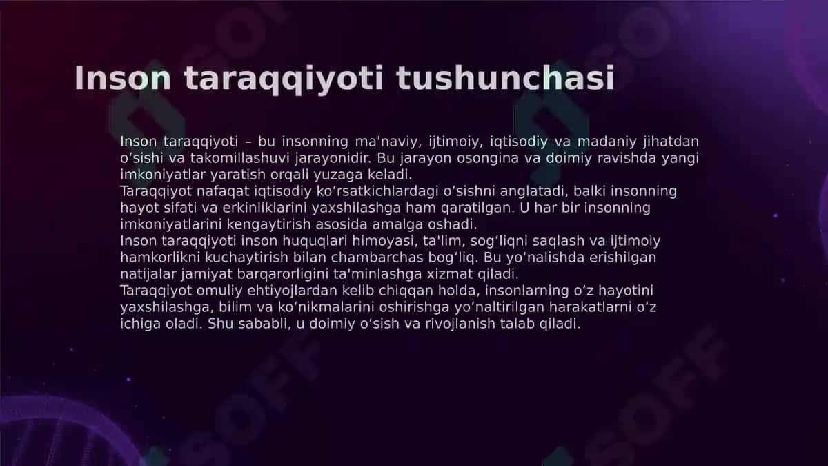 Inson taraqqiyotini ta’minlash va ijtimoiy xavfsizlik oʻrtasidagi bogʻliqlik masalalari 3