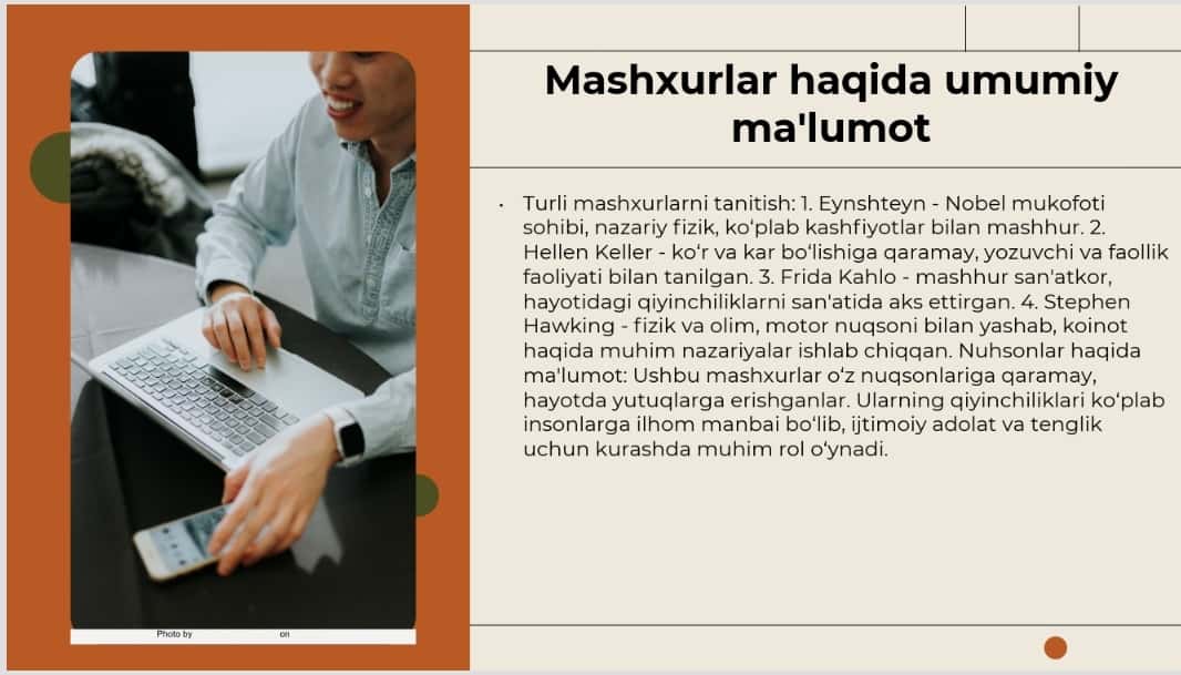 Ko'rishda eshitishda nuhsoni bor mashxurlar haqida