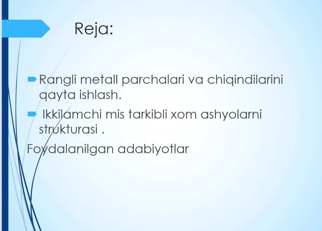 Alyuminiy va mis parchalari va chiqindilarini tasnifi va sinfi