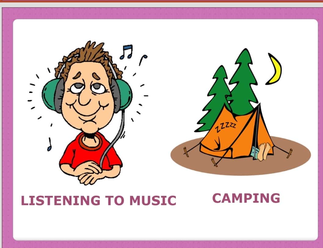Hobbies and interests