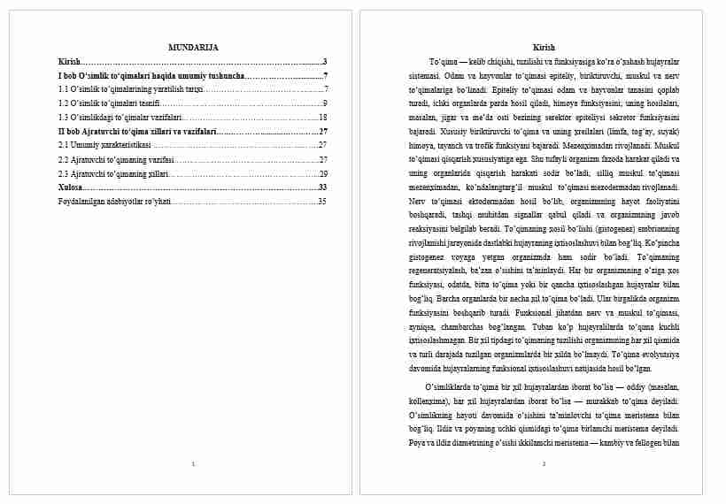 AJRATUVCHI TO’QIMA XILLARI VA VAZIFASI