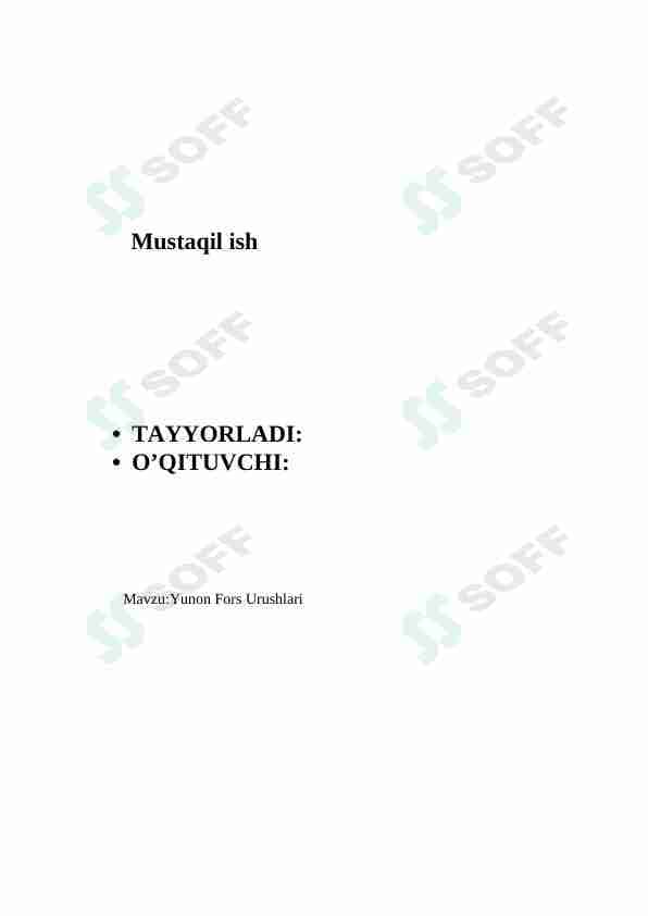 Yunon fors urushlari