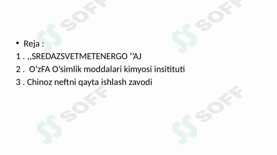 Neftni qayta ishlash zavodida olib borilgan amaliyot yuzasidan hisobot