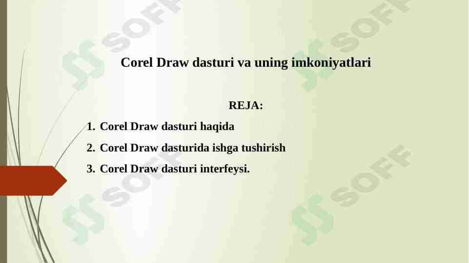Corel Draw dasturi va uning imkoniyatlari