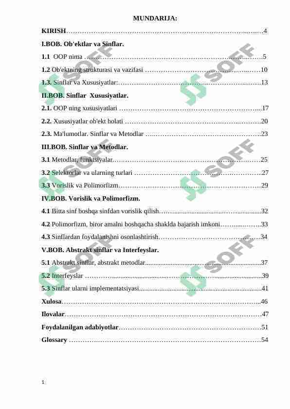 PHPda ob’ektga yo‘naltirilgan dasturlash. 1