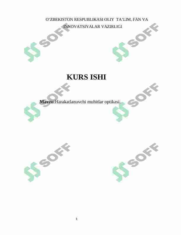 Harakatlanuvchi muhitlar optikasi