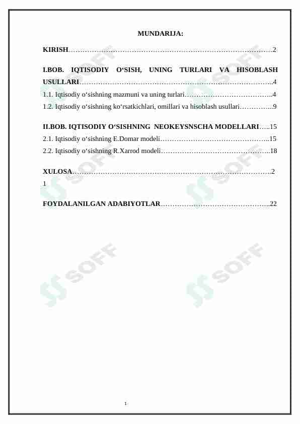 Iqtisodiy o'sishning neokeynscha modellari