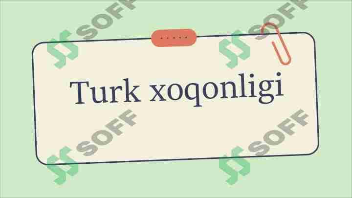 Turk xoqonligi
