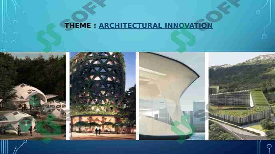 Architectural innovation. Arxitektura innovatsiyasi