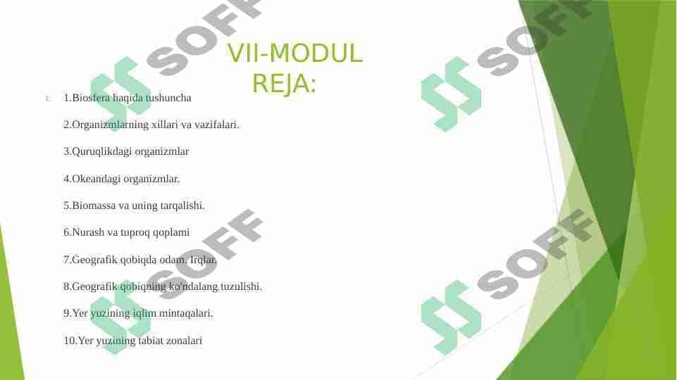 Geografiya VII-Modul