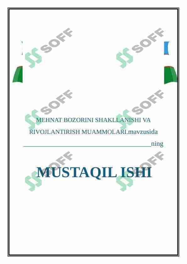 Mamlakatni jadal isloh etish va modernizatsiyalash sharoitida mehnatni tashkil etishni takomillashtirish muammolari