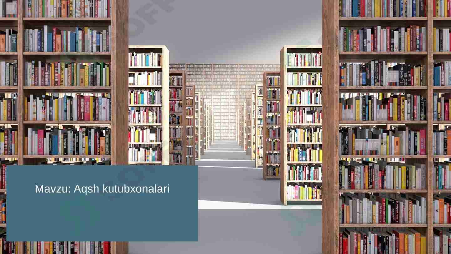 Aqsh kutubhonalari