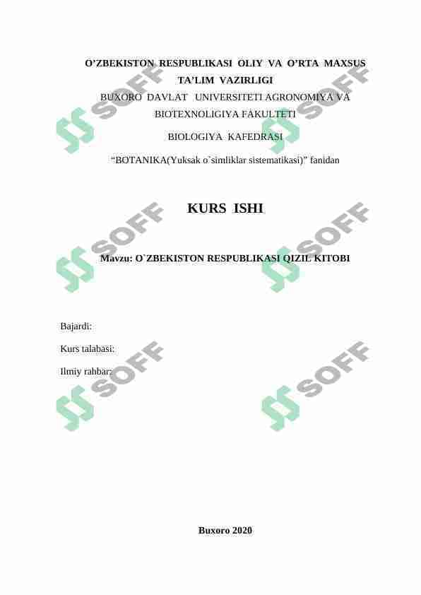 Oʻzbekiston respublikasi qizil kitobi