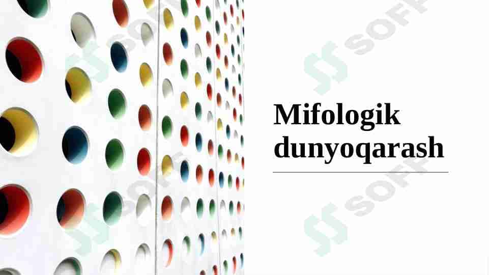 Mifologik dunyoqarash