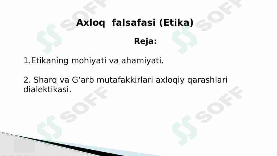Axloq  falsafasi (Etika)