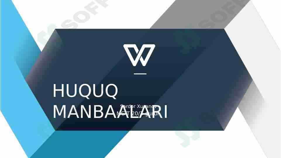 Huquq manbalari