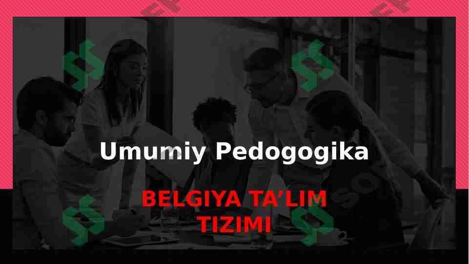 BELGIYA TA’LIM TIZIMI