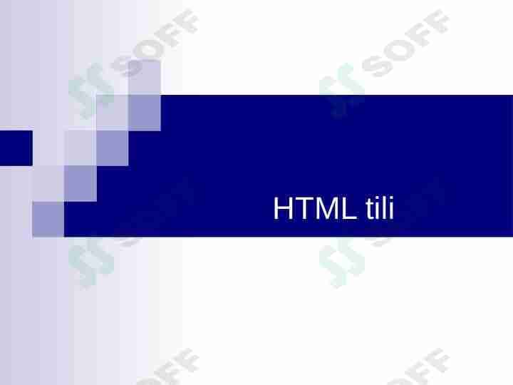 HTML tili