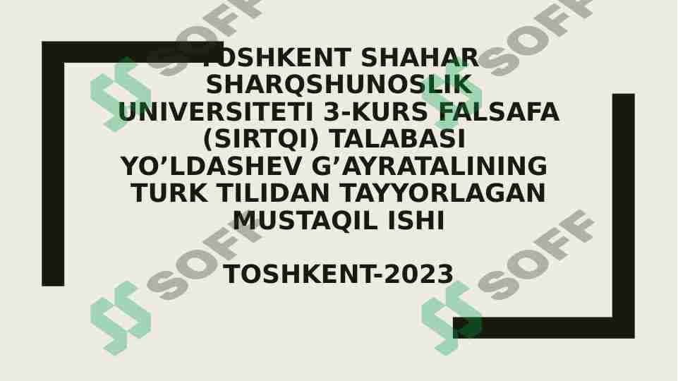 Turk oshxonasi