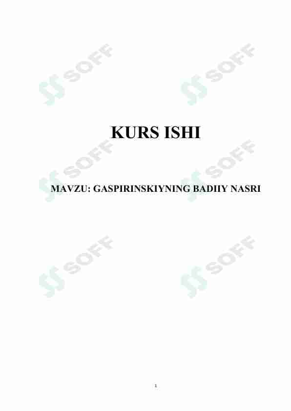 GASPIRINSKIYNING BADIIY NASRI