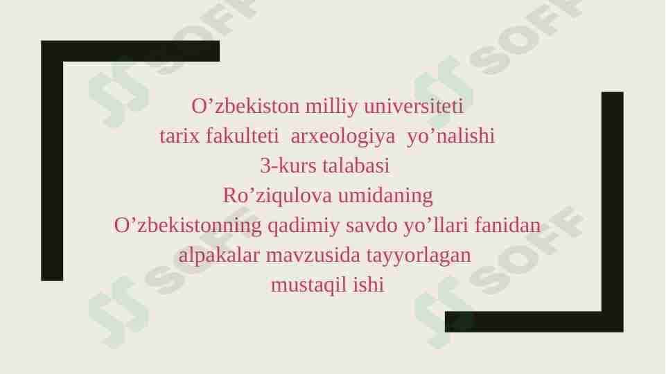 qadimgi savdo yo'llarida hayvonlar