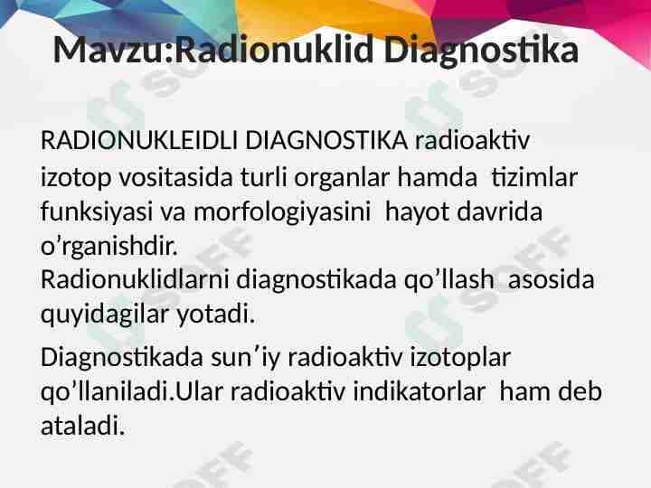 Radionukleid diagnostika