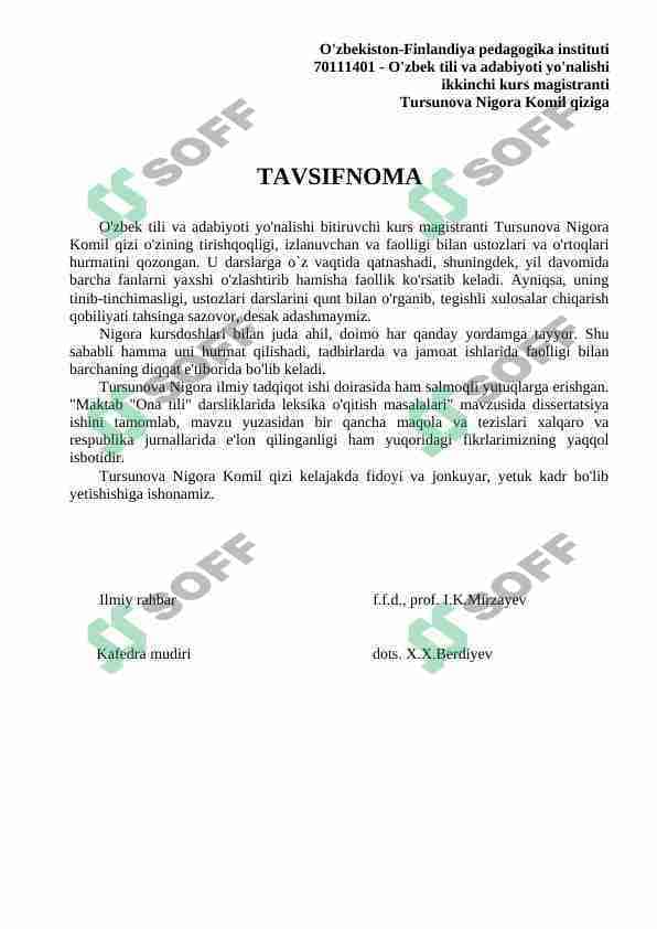 Tavsifnoma