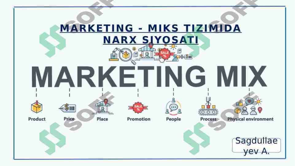 Marketing miks tizimida narx siyosati