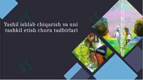 Yashil iqtisodiyot, Green Economy