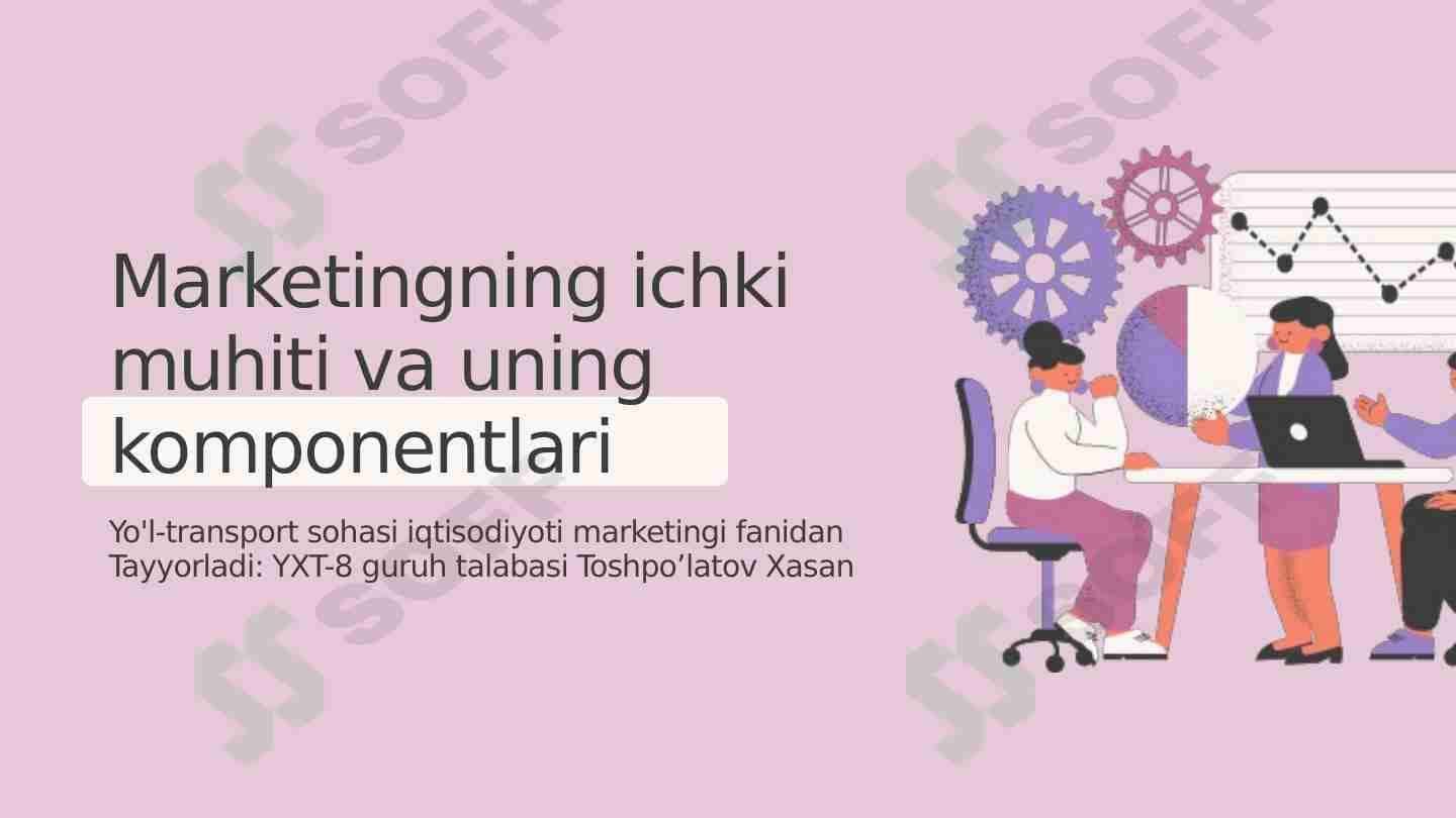 Marketingning ichki muhiti va uning komponentlari