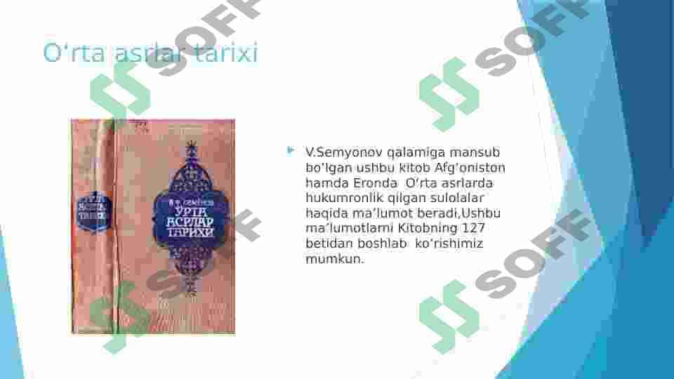 SSSR VA MUSTAQILLIK DAVRIDA ERON HAMDA AFG’ONISTON TARIXIGA OID MANBA-ADABIYOTLAR TAHLILI