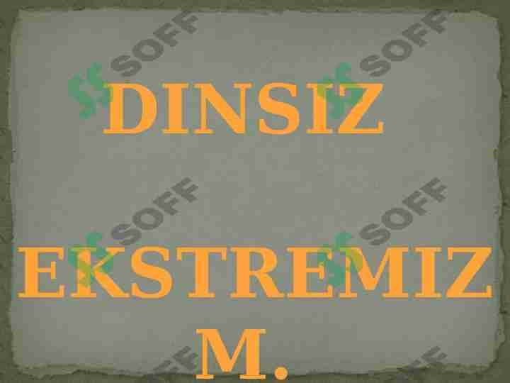 Diniy ekstremizm g`oyalari