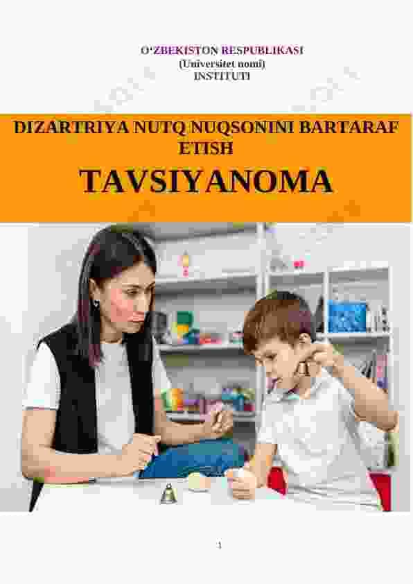 DIZARTRIYA NUTQ NUQSONINI BARTARAF ETISH