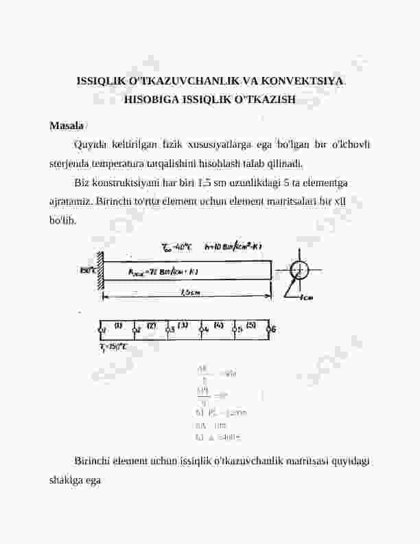 Temperatura masalasining pythonda yechilishi