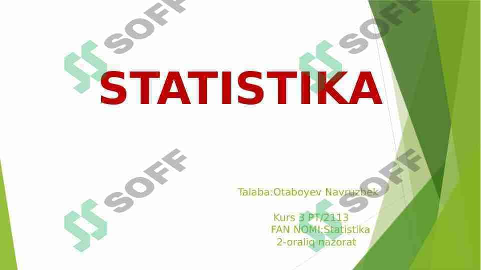 Statistika