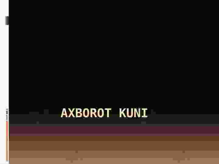 axborot kuni