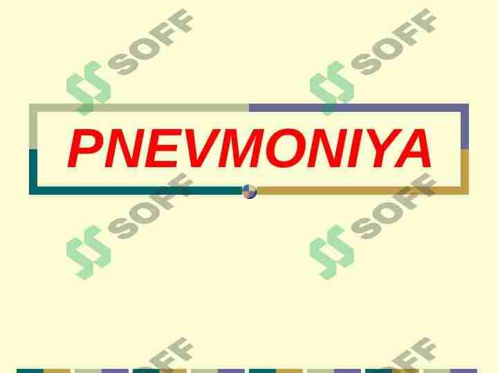 Pnevmoniya