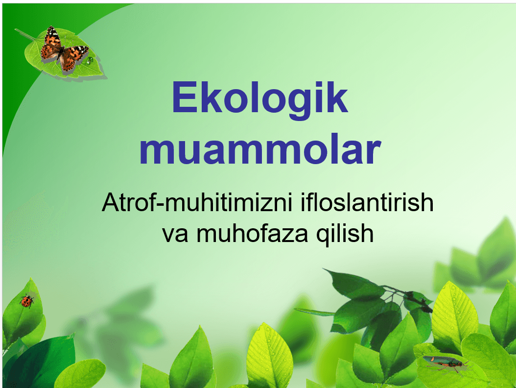 Ekologik muammolar