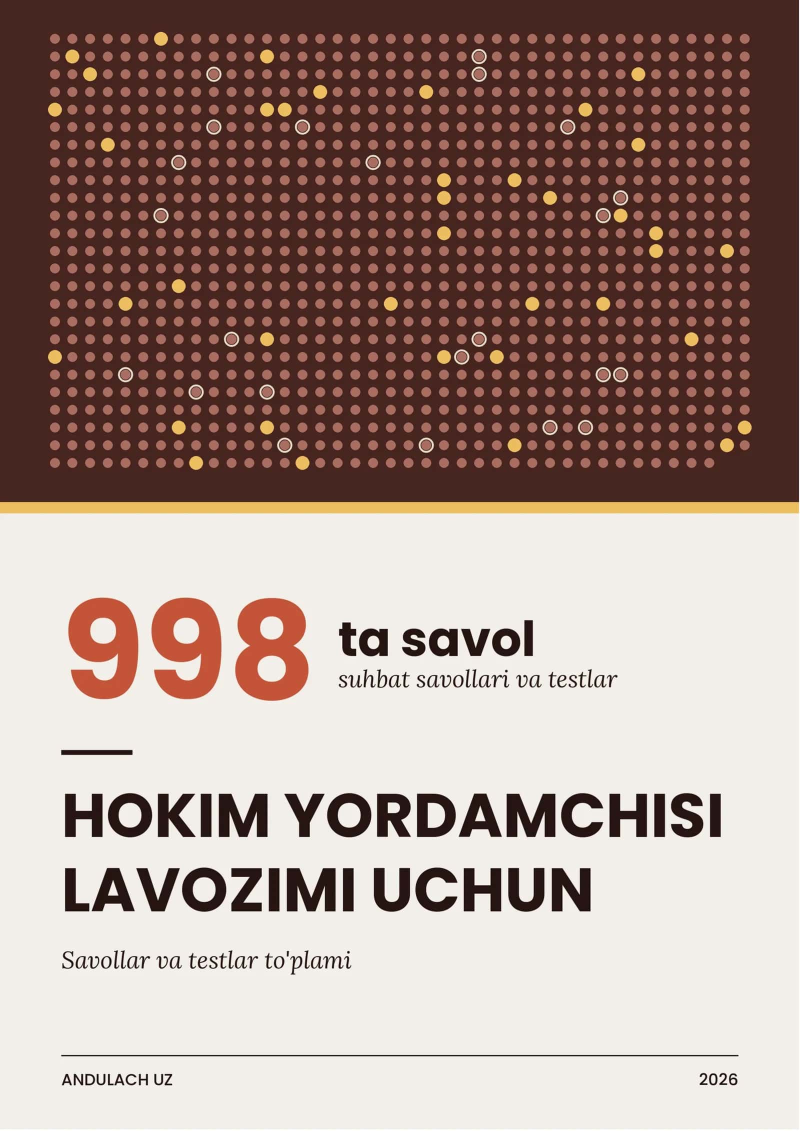 Hokim yordamchisi lavozimi — suhbat savollari va testlar. 1000 ta savol