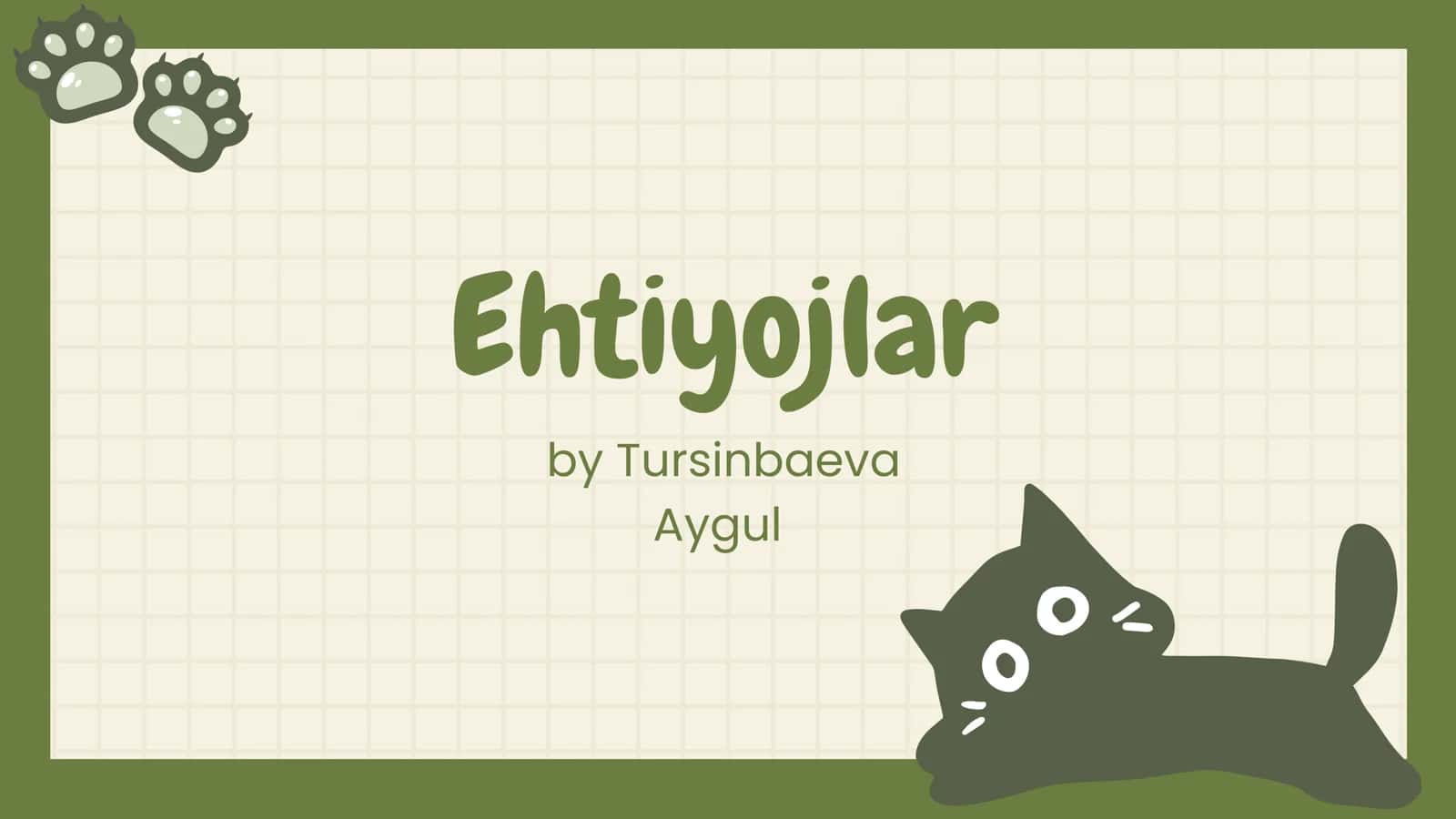 Ehtiyojlar