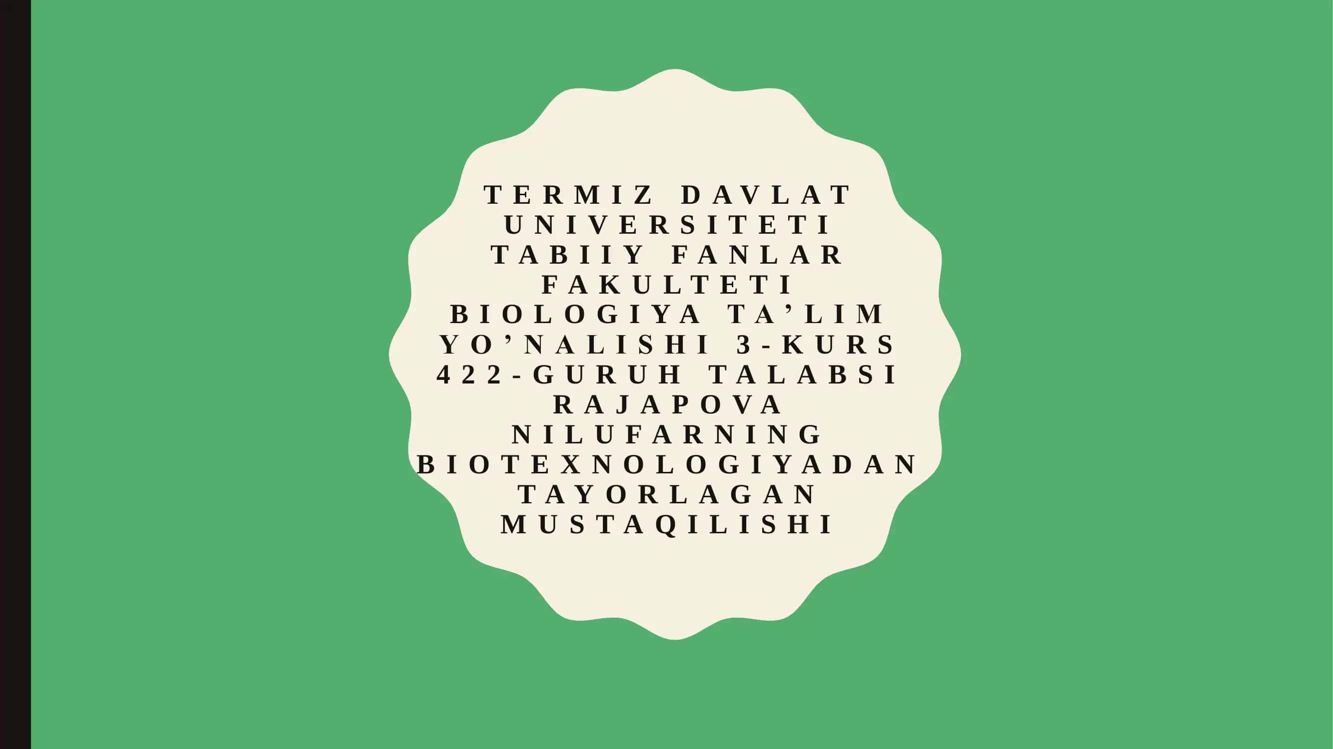 MIKROORGANIZMLAR YORDAMIDA TRANSGEN OQSILLAR OLISH TEXNOLOGIYALARI