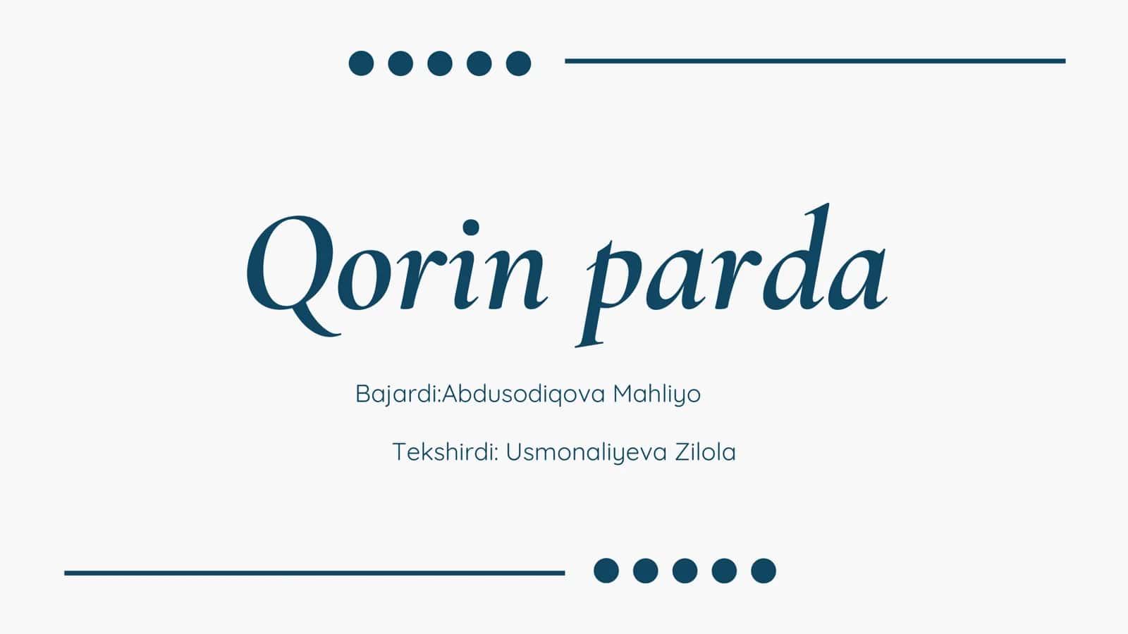 qorin parda
