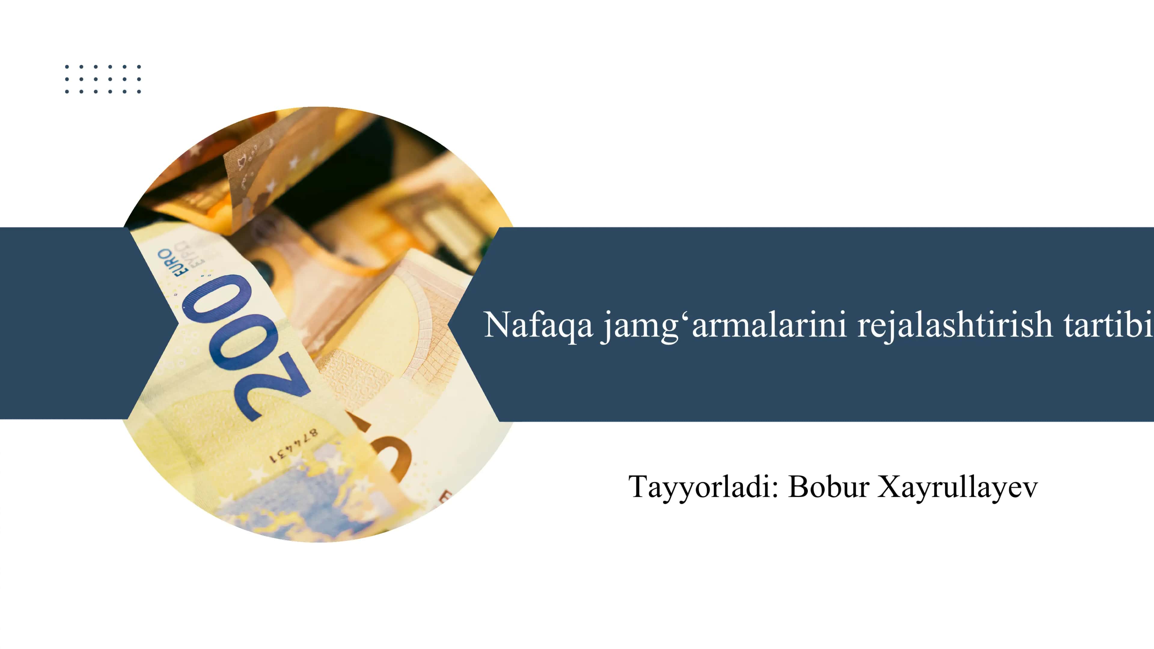 Nafaqa jamg‘armalarini rejalashtirish tartibi