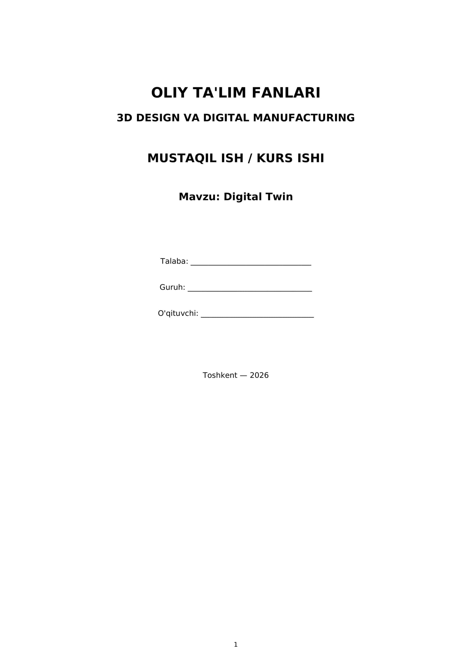 Digital Twin