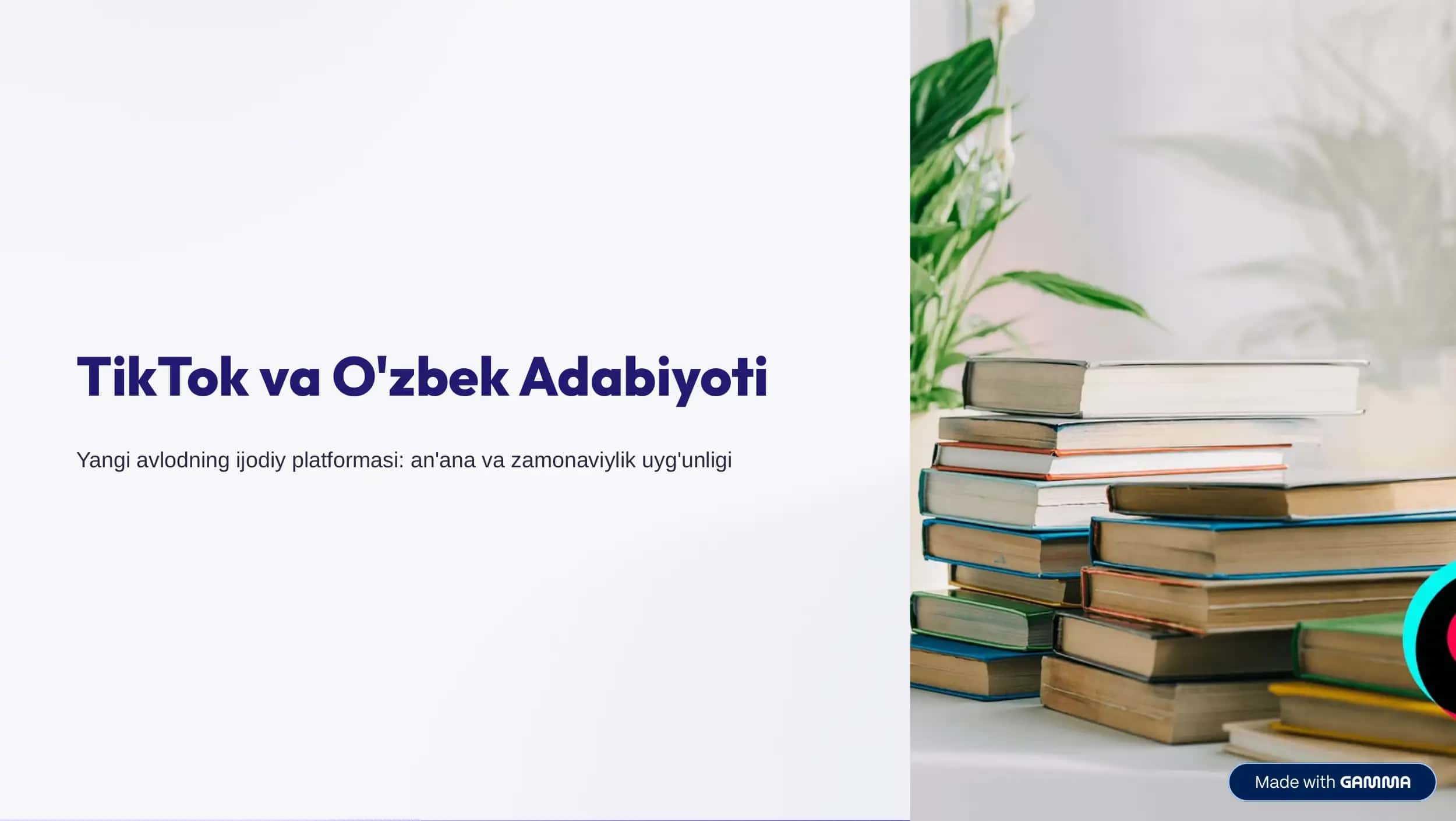 TikTok va O'zbek Adabiyoti