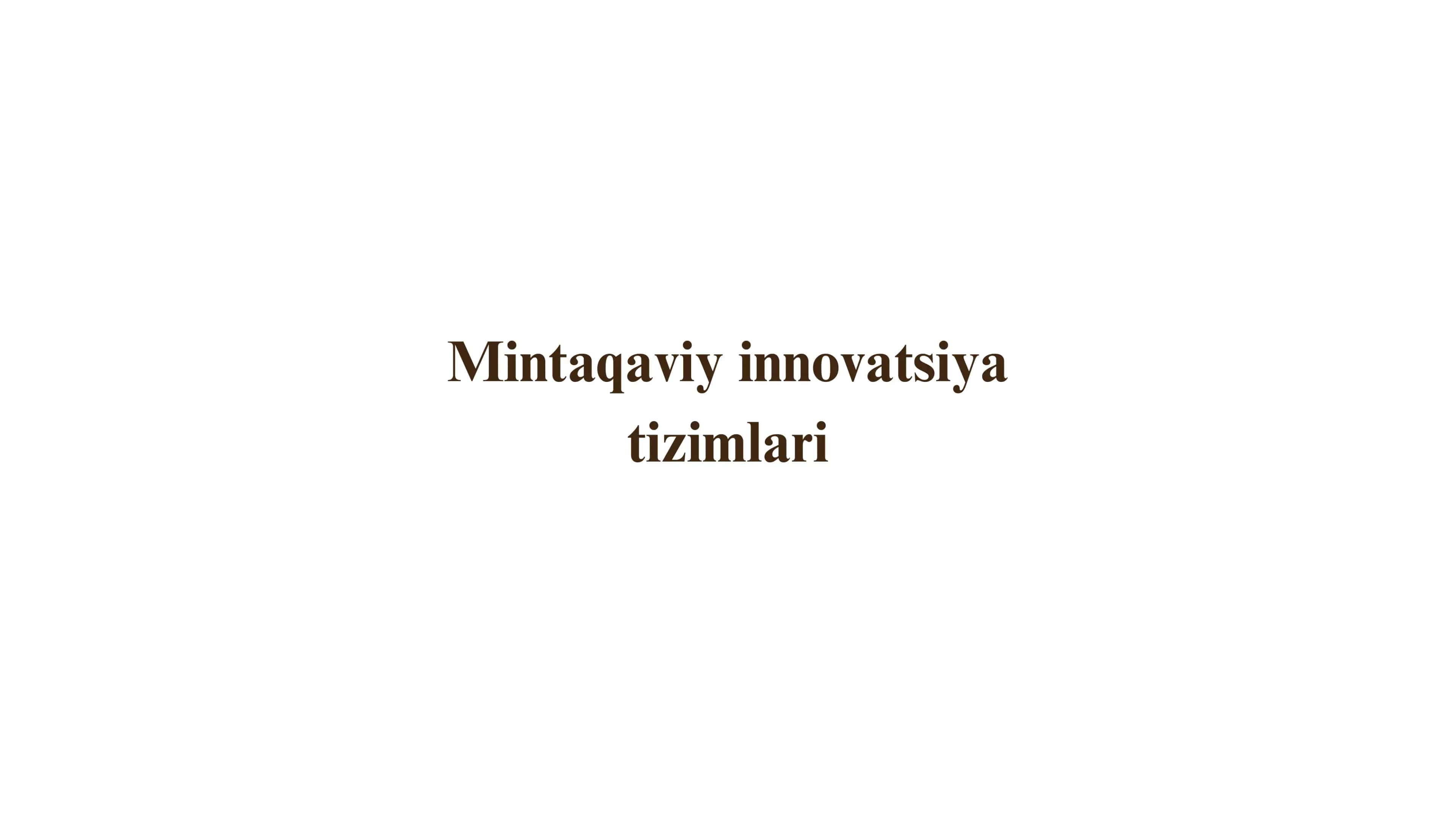 Mintaqaviy innovatsiya