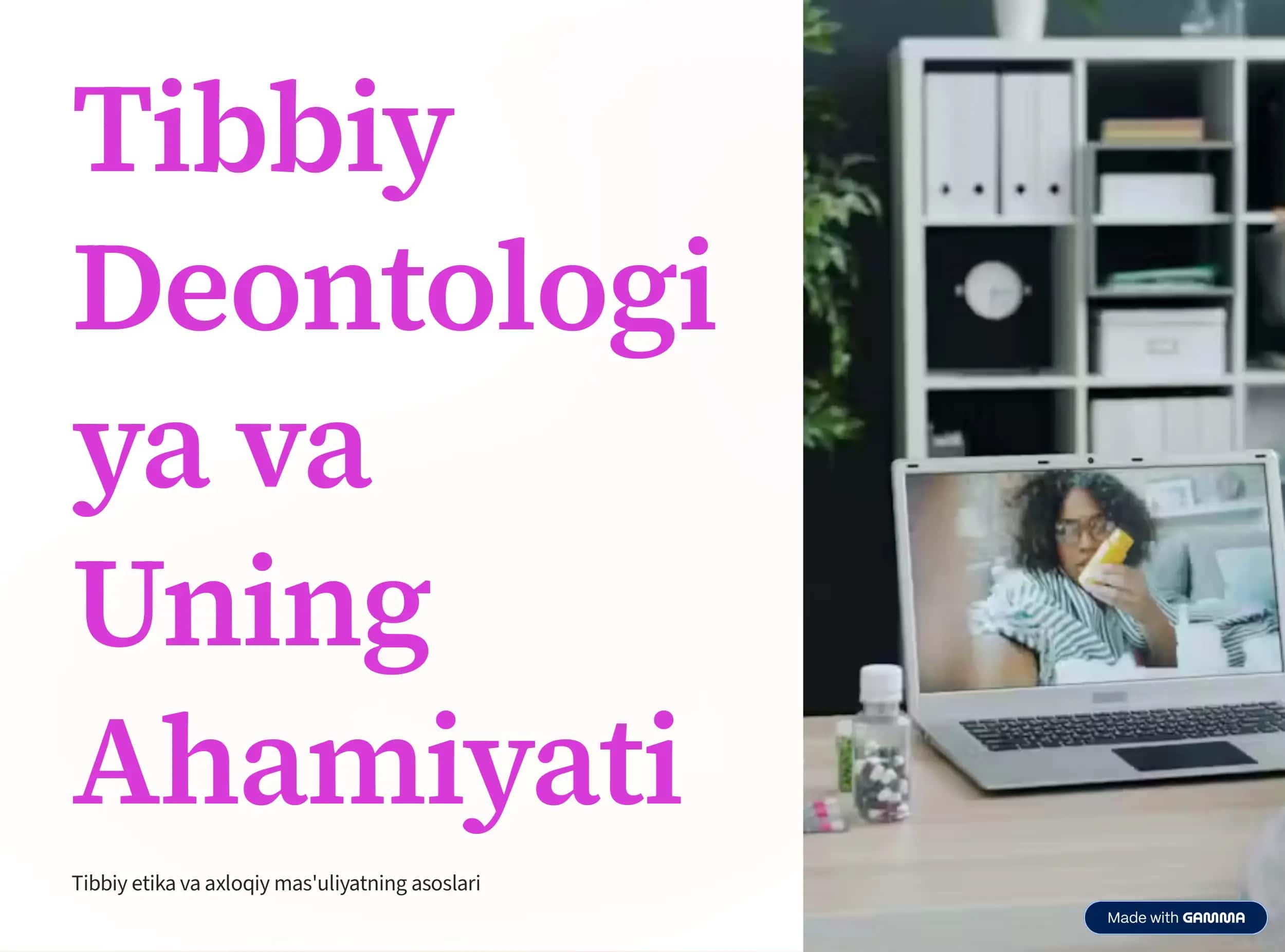 Tibbiy Deontologiya