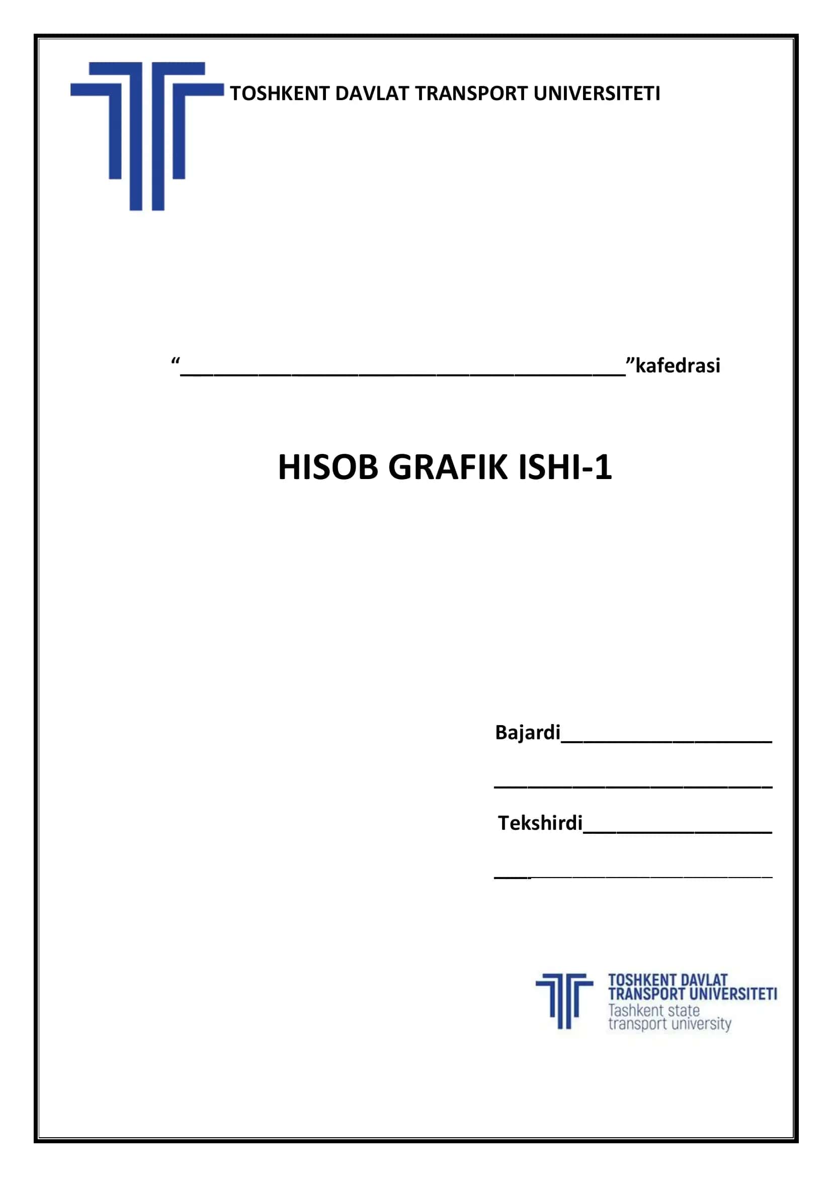 Hisob-grafik ishi