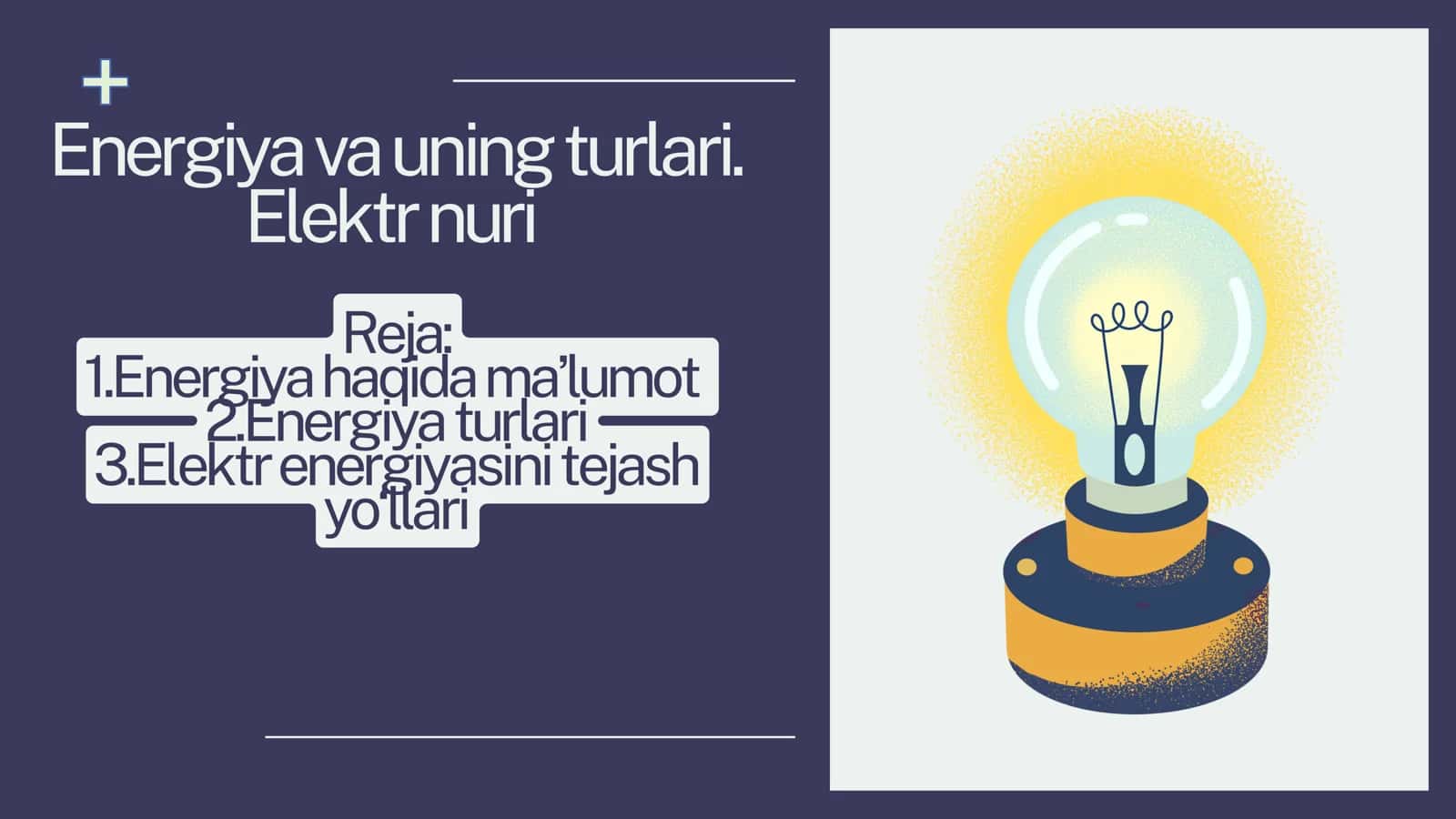 Energiya va uning turlari