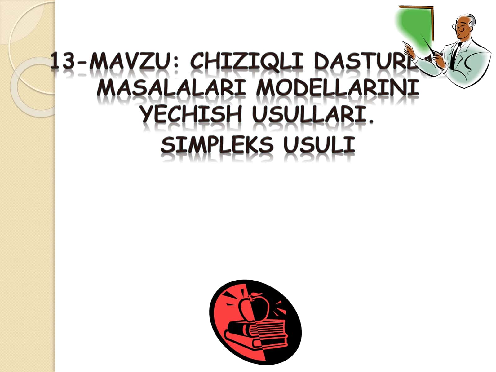 Simpleks usuli yordamida chiziqli